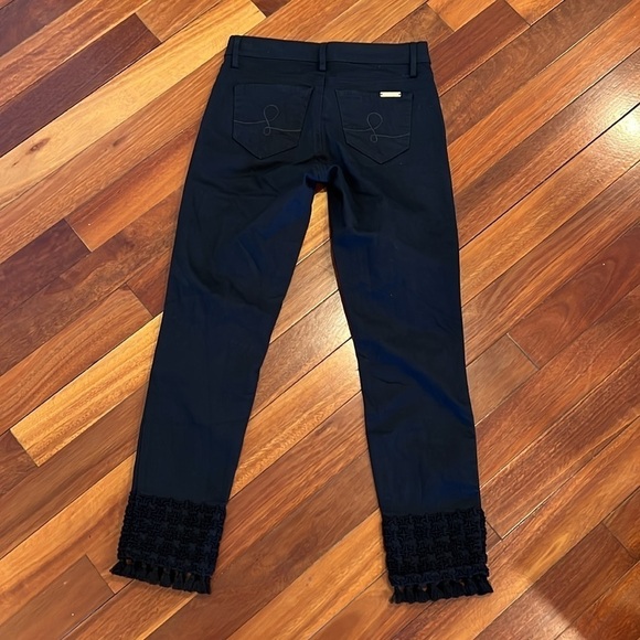 🌸 Lilly Pulitzer South Ocean Skinny Crop Stretch Jeans Size 2 - Picture 9 of 11